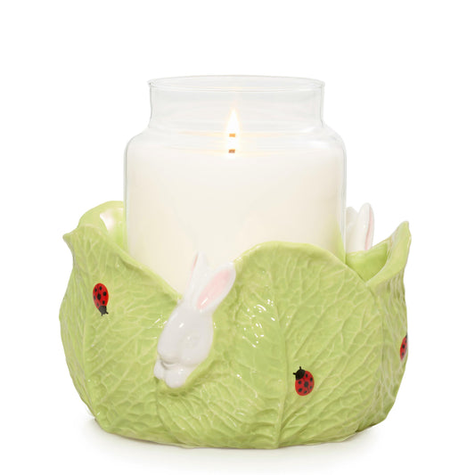 Ceramic Easter Bunny Jar Candle Holder - VUUO