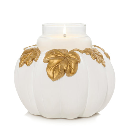 White Pumpkin Resin Holder - LARC